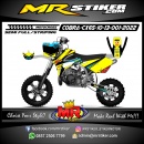 Stiker motor decal Motocross Cobra CX65 10-13 Yellow Blue Grafis Fox