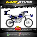 Stiker motor decal Honda XR Dark Blue Grafis Line Trail Racing
