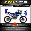 Stiker motor decal Yamaha YZ 250 2014 Blue Line Racing Glossy