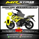 Stiker motor decal Honda CB 150 R AllNew FullBody Yellow Grey Line Wrap Abstrak