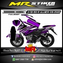 Stiker motor decal Honda CB 150 R AllNew FullBody Split Line Purple Street Race