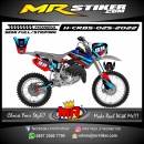 Stiker motor decal Honda CR 85 Red Blue Grafis Oneal Tracker