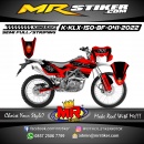 Stiker motor decal Kawasaki KLX 150 BF Red Graphic Line Sport Tracker