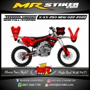 Stiker motor decal Kawasaki KX 250 New Red Line Racing Graphic