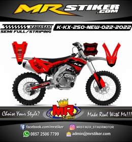 Stiker motor decal Kawasaki KX 250 New Red Line Racing Graphic