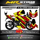 Stiker motor decal Kawasaki Ninja RR New Wave Line Red Yellow Graphic (FULLBODY)
