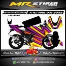 Stiker motor decal Kawasaki Ninja RR New Line Sharp Magenta Yellow Orange Color (FULLBODY)