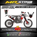 Stiker motor decal KTM 250 White Red Line Grafis SportTrack Motocross