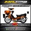 Stiker motor decal Suzuki Shogun SP Orange Line Race Minimalis (FULLBODY)