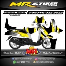 Stiker motor decal Yamaha Mio Fino Wrapping Motor Sporty Racing Yellow Line Graphic FullBody