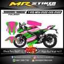 Stiker motor decal Yamaha R15 New 2022 FullBody Pink Green Line Grafis Race Sport Graphic