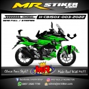 Stiker motor decal Honda CB 150 X Green Graphic Abstrak Line
