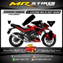 Stiker motor decal Yamaha Vixion R Red Tech Line Graphic Sporty Fullbody