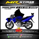 Stiker motor decal Yamaha Vixion Blue Line Graphic Modify Racing Fullbody