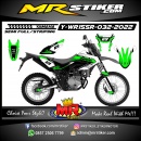 Stiker motor decal Yamaha WR 155 R Green Graphic Line Track Motocross Decal Race