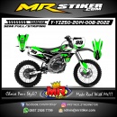 Stiker motor decal Yamaha YZ 250 2014 Green Graphic Motocross Line Race Tracker