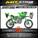 Stiker motor decal Yamaha YZ 250 2016 Green Line Sport Track Motocross Decal Graphic