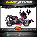 Stiker motor decal Honda ADV 150 FullBody Pink Grey Line Tech Sporty Graphic Race
