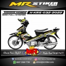 Stiker motor decal Honda Karisma White Line Grafis Star Racing Yellow