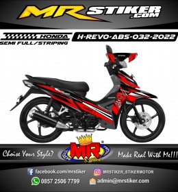 Stiker Motor decal Honda Revo Absolute Red Graphic Street Wrapping Motor