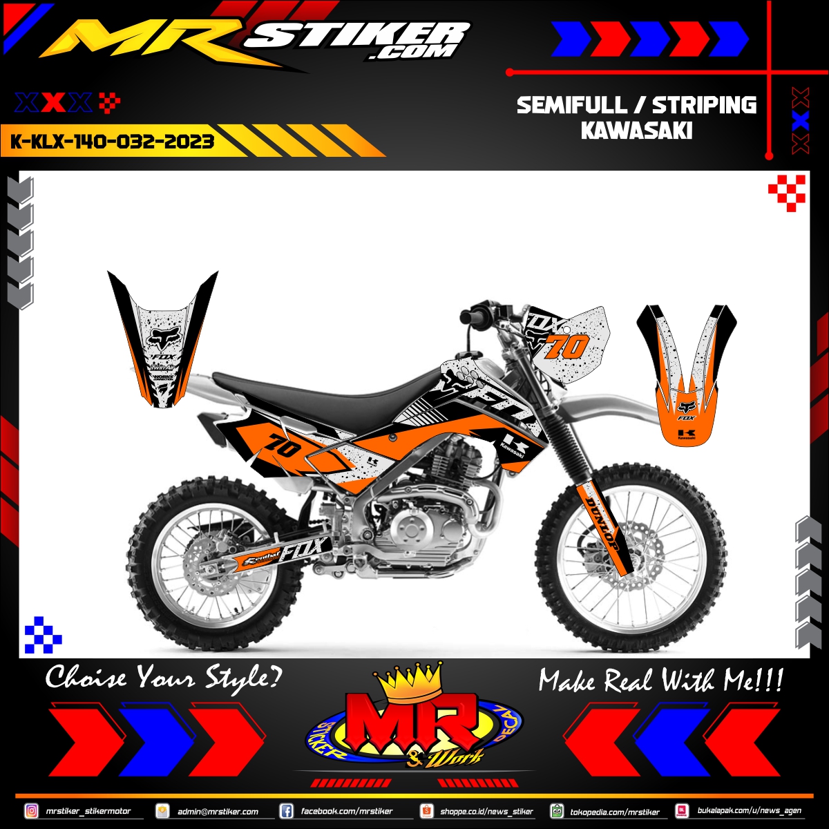 decal klx 140